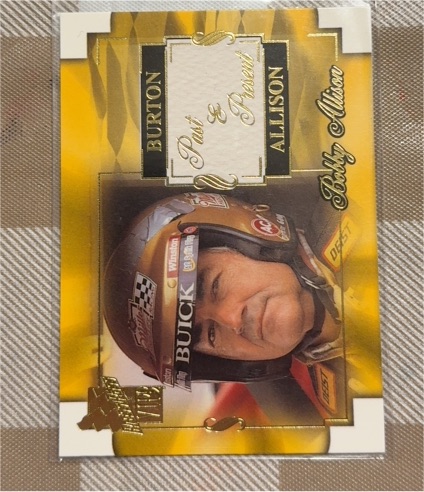 2002 Press Pass VIP Xplosive Parallel #X43 Bobby Allison Past & Present Burton — front