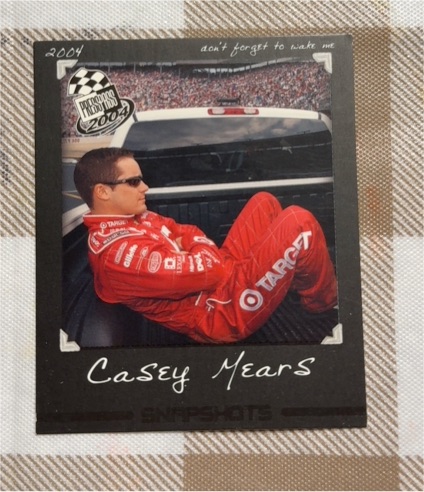 2004 Press Pass Snapshots #SS18 Casey Mears — front