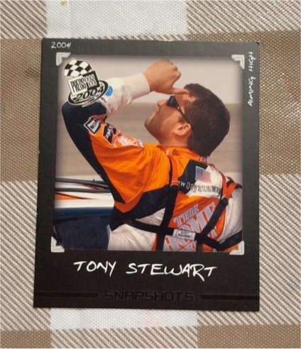 2004 Press Pass Snapshots #SS25 Tony Stewart — front