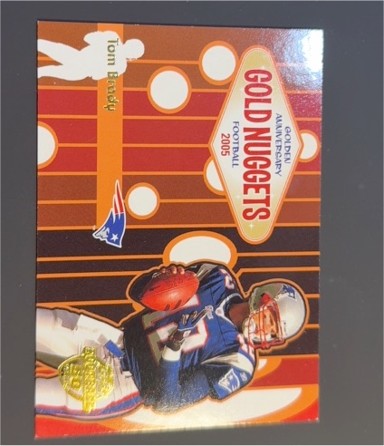2005 Topps Golden Anniversary Gold Nuggets #GN4 Tom Brady — front