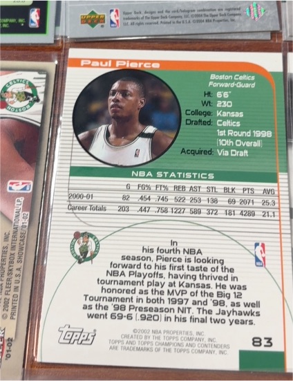 2002-03 Topps #83 Paul Pierce — front