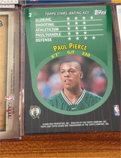 2000 Topps #2 Paul Pierce — front