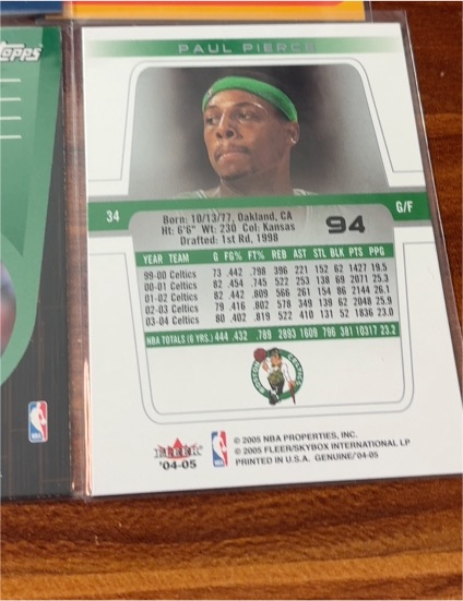 2004-05 Topps #34 Paul Pierce — front