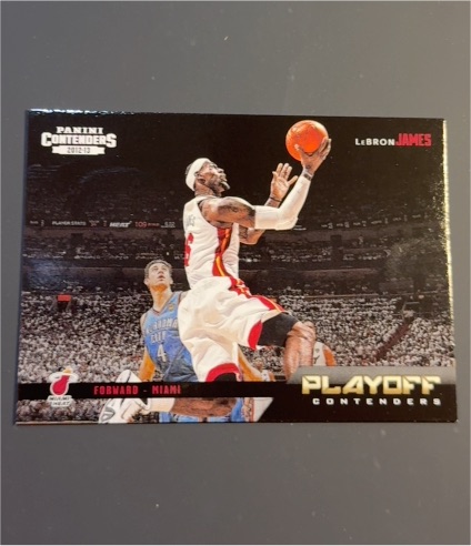 2012-13 Panini Contenders Playoff Contenders #4 LeBron James — front