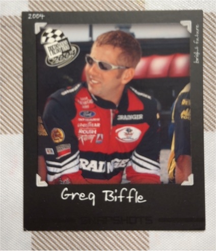 2004 Press Pass Snapshots #SS1 Greg Biffle — front