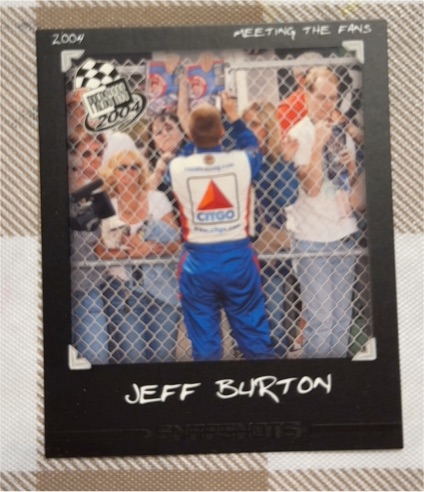 2004 Press Pass Snapshots #SS2 Jeff Burton — front
