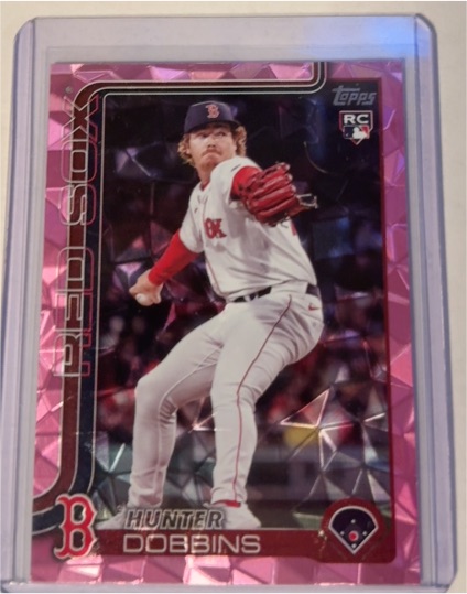 2025 Topps Update #US257 Hunter Dobbins Pink Diamante — front