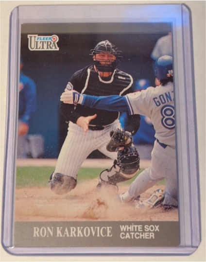 1991 Fleer Ultra Update #U-16 Ron Karkovice — front