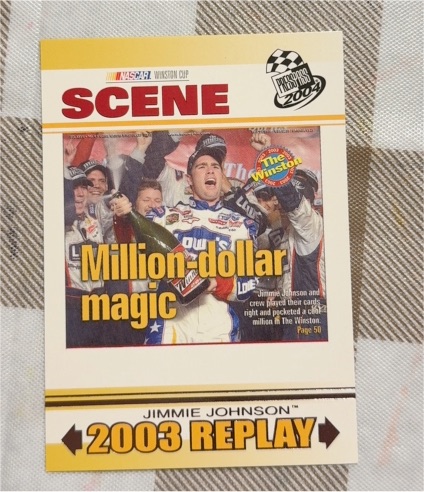 2004 Press Pass Scene #84 Jimmie Johnson Million Dollar Magic — front