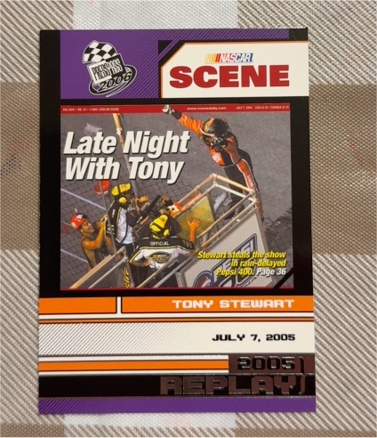 2006 Press Pass NASCAR Scene #93 Tony Stewart — front