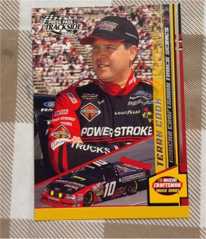 2004 Press Pass Trackside #49 Terry Cook — front