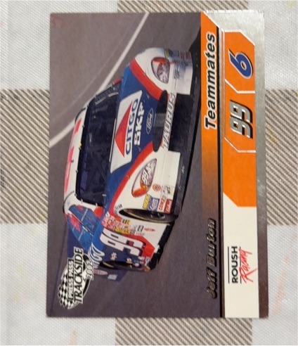 2002 Press Pass Trackside Teammates #6 Jeff Burton — front