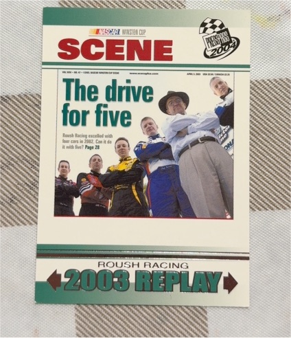 2004 Press Pass #80 The Drive for Five Roush Racing — front
