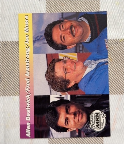 1994 Pro Set Power Racing #MRN 73 Allen Bestwick/Fred Armstrong/Joe Moore — front