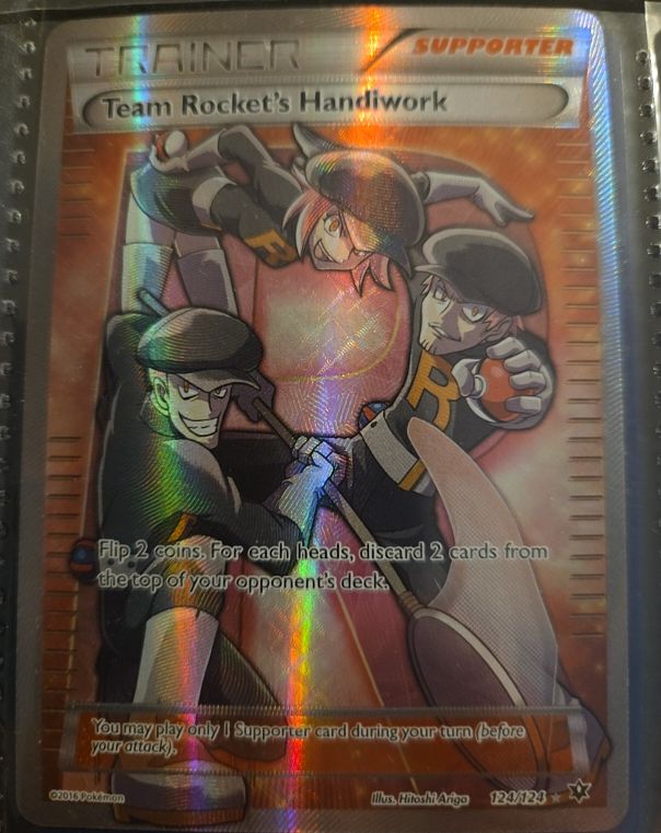 2016 Pokémon XY Fates Collide #124 Team Rocket's Handiwork — front