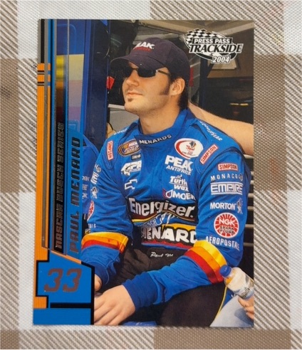 2003 Press Pass Trackside #33 Paul Menard — front