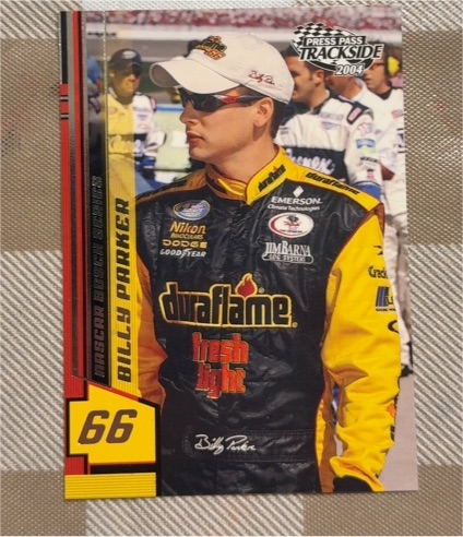 2004 Press Pass Trackside #38 Billy Parker — front