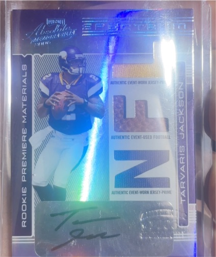 2006 Playoff Absolute Memorabilia #253 Tarvaris Jackson Rookie Premiere Materials — front