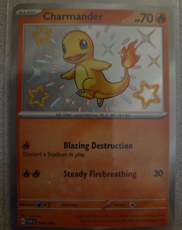 2023 Pokémon TCG Paldean Fates #109/091 Charmander — front
