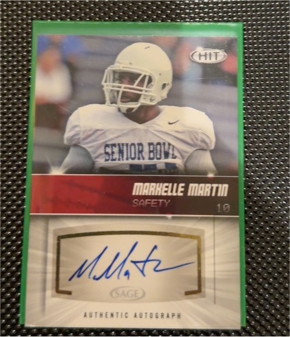 2012 Sage Hit #A110 Markelle Martin — front