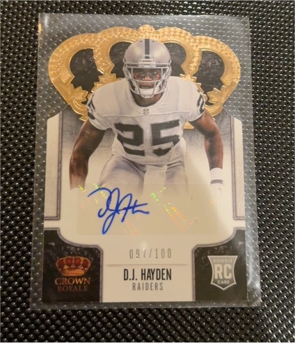2013 Panini Crown Royale #124 D.J. Hayden — front