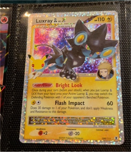 2021 Pokémon Celebrations #109 Luxray GL LV.X — front