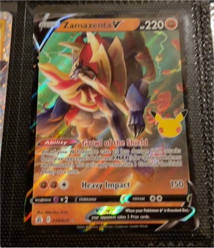2021 Pokémon Celebrations #018 Zamazenta V — front