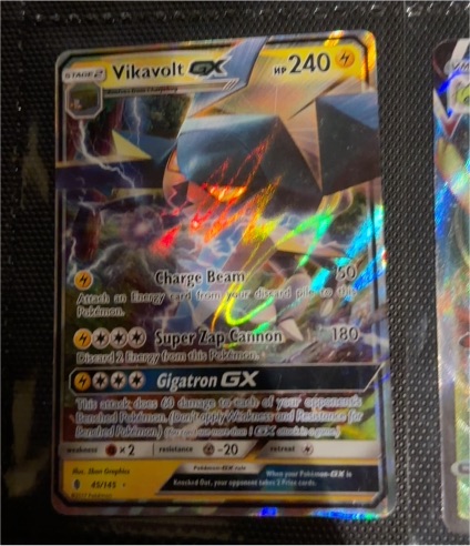 2017 Pokémon Guardians Rising #45 Vikavolt GX — front