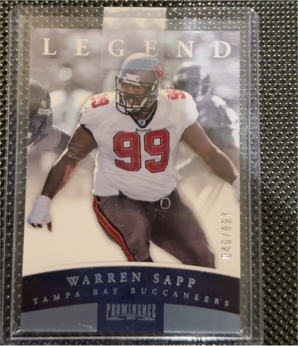 2012 Panini Prominence #149 Warren Sapp — front