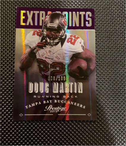 2013 Panini Prestige #185 Doug Martin Extra Points Purple — front
