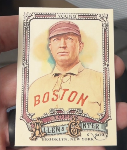 2025 Topps Allen & Ginter #348 Cy Young Boston Red Sox — front