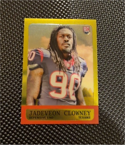 2014 Topps Chrome 1963 Minis #17 Jadeveon Clowney Rookie Card — front