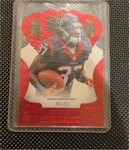 2013 Panini Crown Royale Retail Red Die-Cut #37 Andre Brown — front