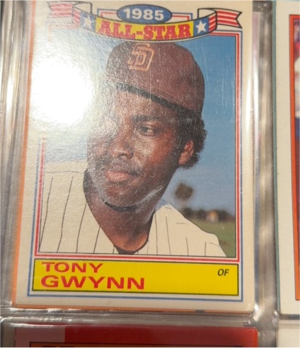 1985 Topps All-Star Commemorative #17 Tony Gwynn — front
