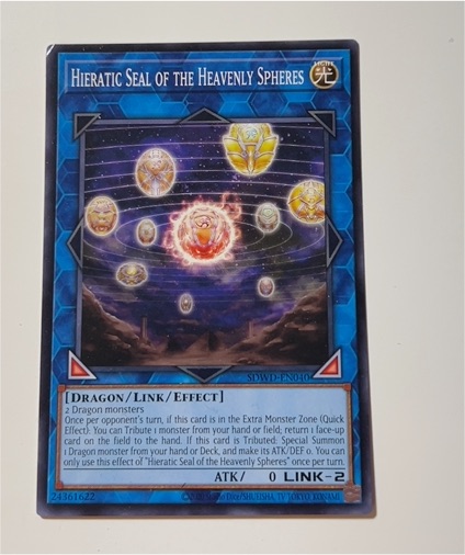 Yu-Gi-Oh! SDWD-EN040 Hieratic Seal of the Heavenly Spheres — front