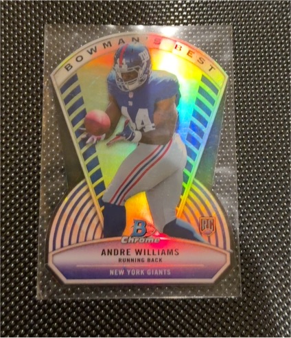 2014 Bowman Chrome Bowman's Best Die-Cuts #BB-AW Andre Williams Rookie — front