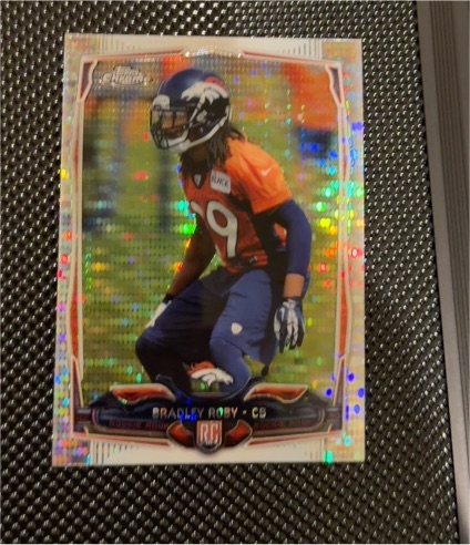 2014 Topps Chrome Mini Pulsar Refractor #209 Bradley Roby — front