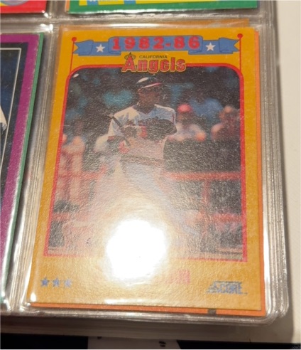 1986 Score #1982-86 California Angels Player — front