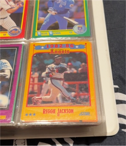 1988 Score #1982-86 Reggie Jackson — front