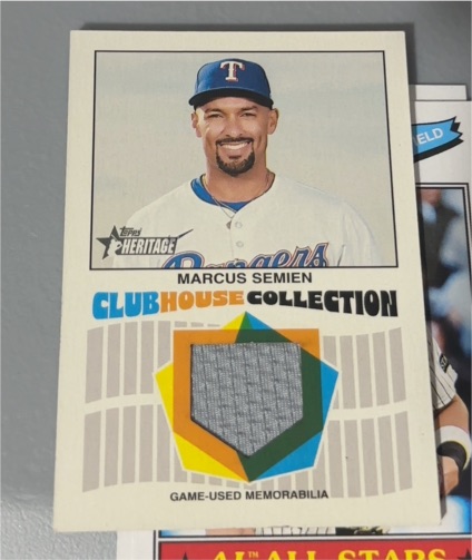 2026 Topps Heritage #CCR-MS Marcus Semien Clubhouse Collection — front