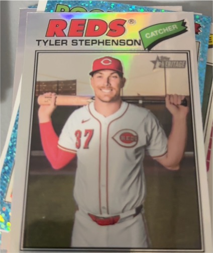 2026 Topps Heritage #138 Tyler Stephenson — front