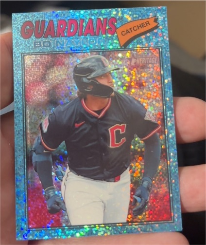 2026 Topps Heritage Chrome #256 Bo Naylor — front
