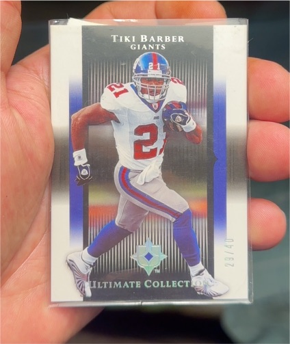 2005 Upper Deck Ultimate Collection #64 Tiki Barber — front