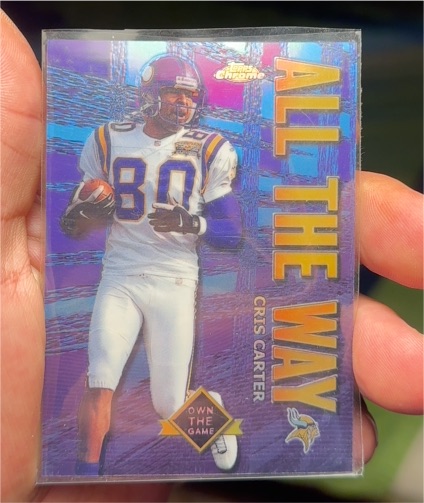2001 Topps Chrome Own The Game All The Way #AW6 Cris Carter — front