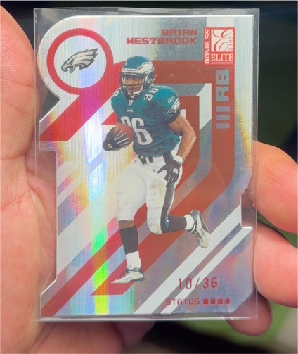 2006 Donruss Elite Status Red Die-Cut #76 Brian Westbrook — front
