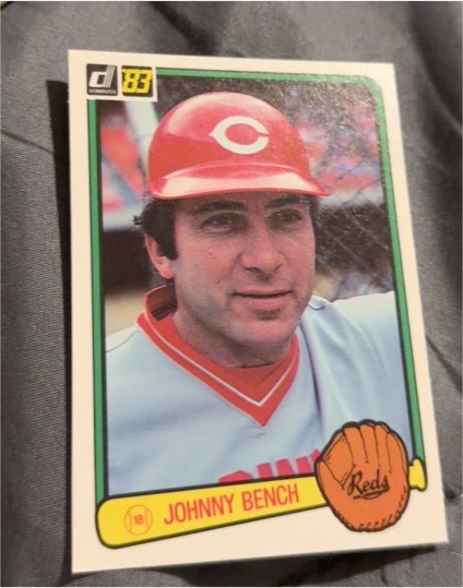 1983 Donruss #500 Johnny Bench — front