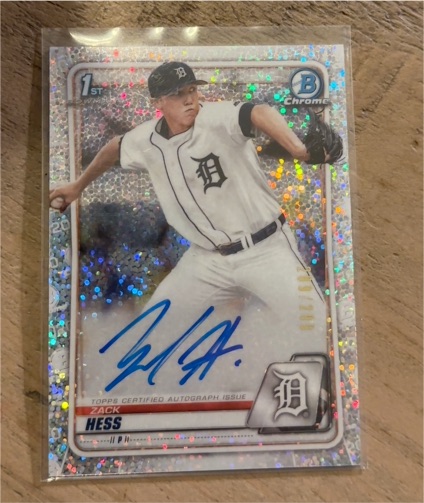 2020 Bowman Chrome Prospects #CPA-ZH Zack Hess — front