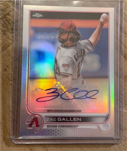 2022 Topps Chrome Update Series #AC-ZG Zac Gallen — front