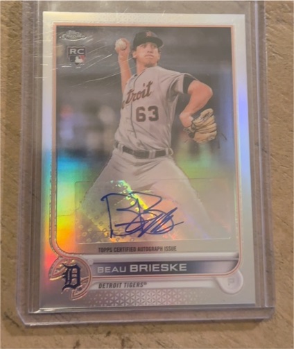 2022 Topps Chrome Update #AC-BBR Beau Brieske — front