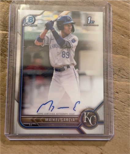 2022 Bowman Chrome #CPA-MG Maikel Garcia — front